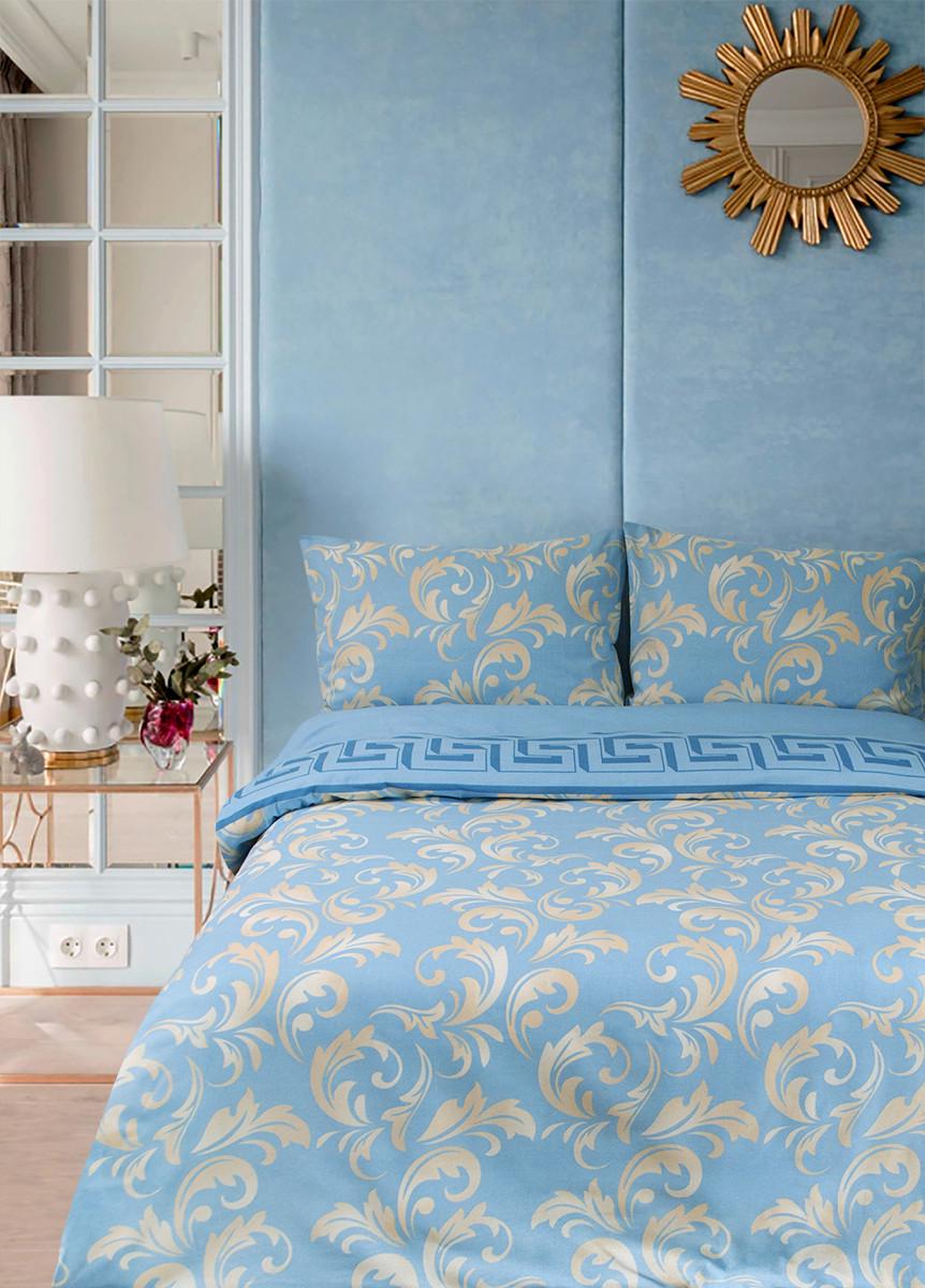 Комплект постельного белья Lotus Ranforce Sigma семейный Голубой (svt-2000022274647)