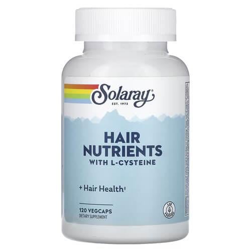 Витамины для женщин Solaray Hair Nutrients with L-Cysteine ​​120 VegCaps (SOR-04791)