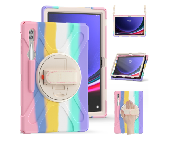 Чохол Armor Rotating Bracelet для Samsung Galaxy Tab S9 Plus/Tab S10 Plus с поворотным кронштейном и ремнем Разноцветный - фото 2 Чохол Armor Rotating Bracelet для Samsung Galaxy Tab S9 Plus/Tab S10 Plus с поворотным кронштейном и ремнем Разноцветный - фото 2