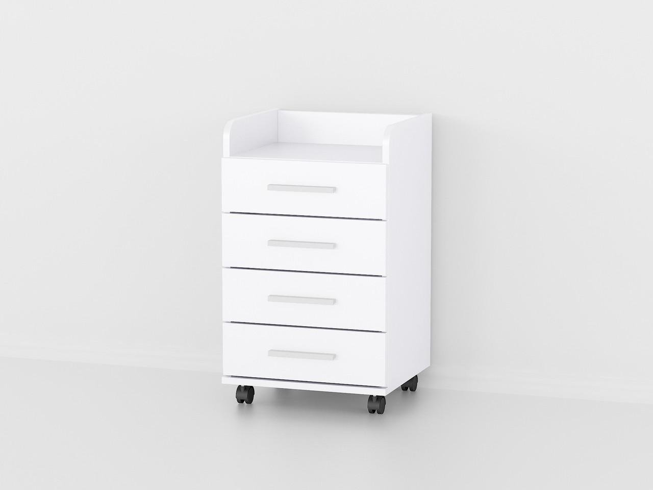 Тумба на колесиках Moreli Forte Vilda 664x400x356 мм Белый (id27-0000-36-white)