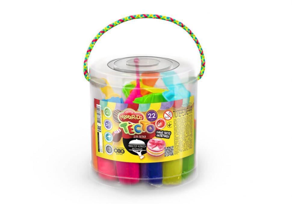 Дитяче тісто для ліплення Danko Toys Master Do 7457DT у відрі 22 кольори (RLT7439)