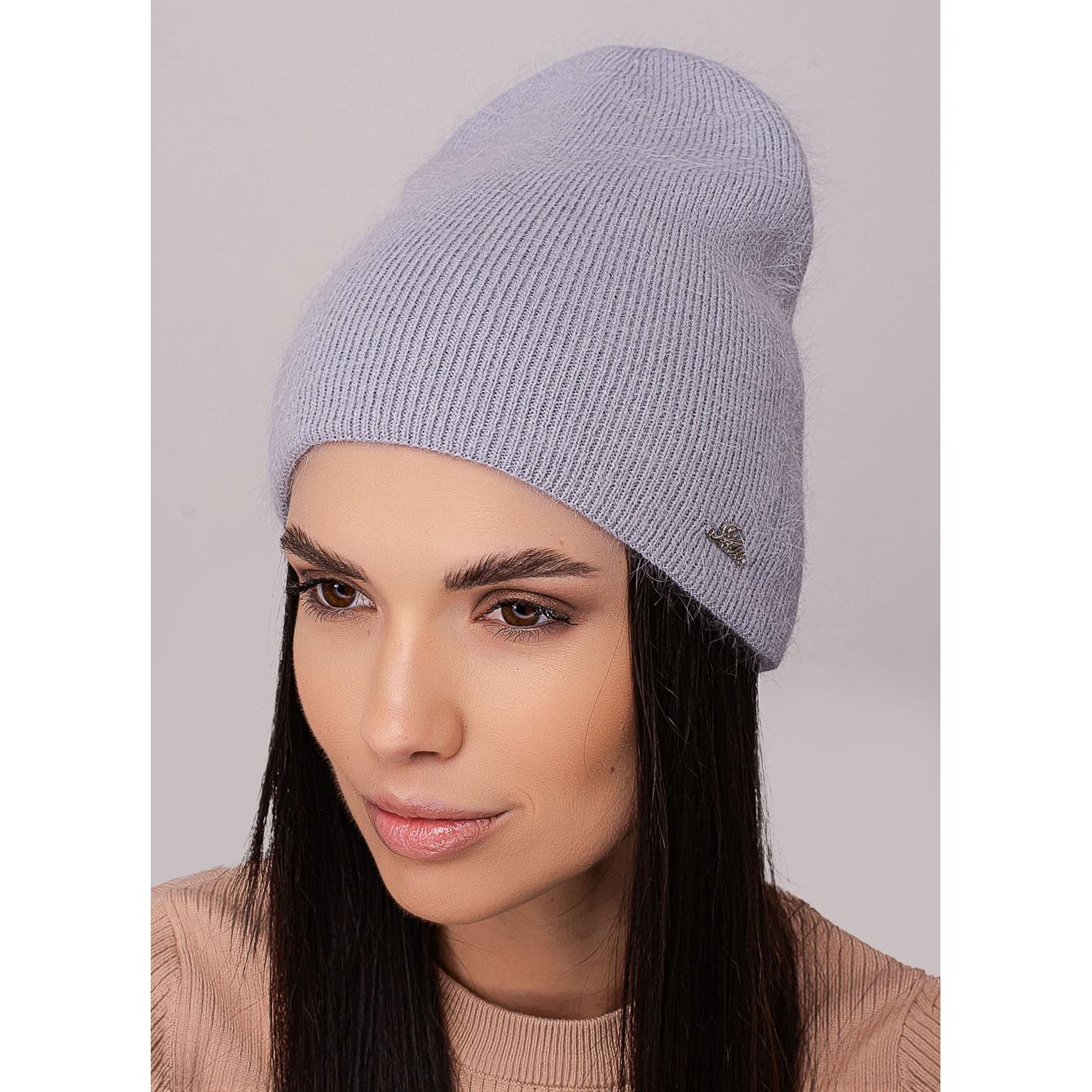 Шапка женская зимняя Leks СЕТКА ангоровая двойная без отворота one size Металл (273035) - фото 1 Шапка женская зимняя Leks СЕТКА ангоровая двойная без отворота one size Металл (273035) - фото 1