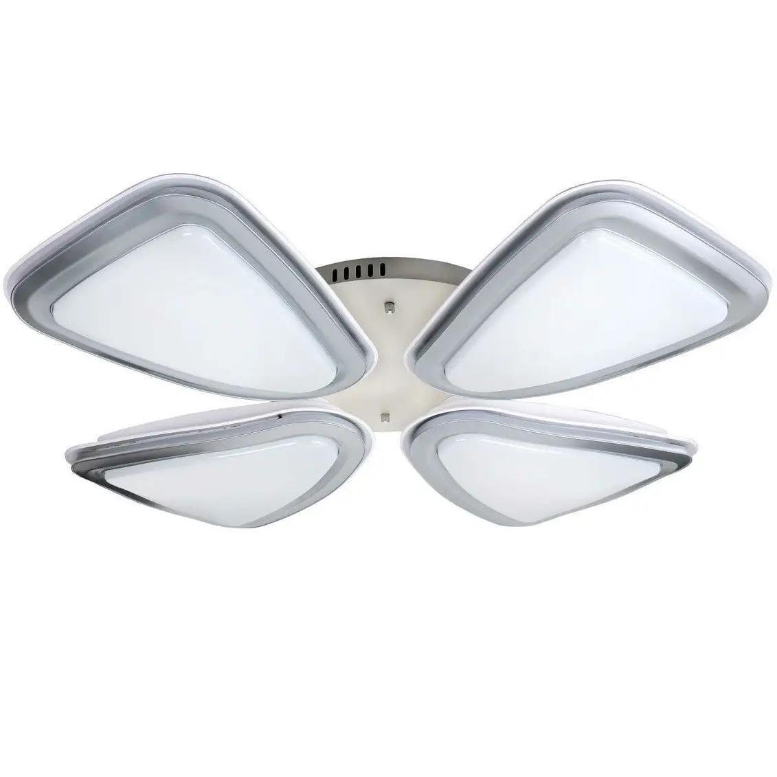 Люстра потолочная светодиодная Sirius PRD-C 0180-4 на четыре плафона 2700/6400К Серебристый IP20 274W (00000139307)