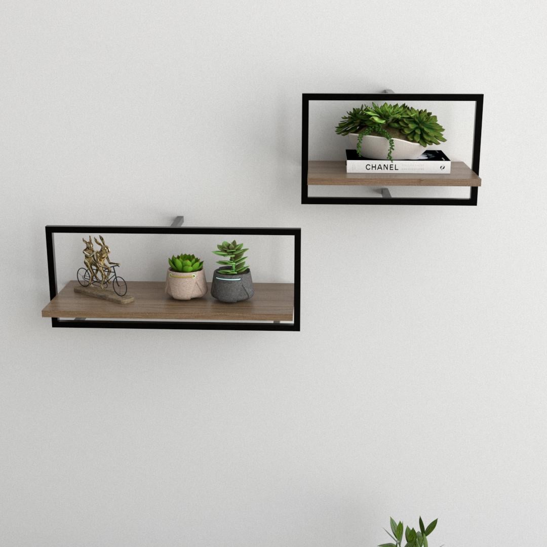Комплект настенных полок EcoLoft Кадро DSP-1288-4 в стиле лофт Монтеверде (30774463)