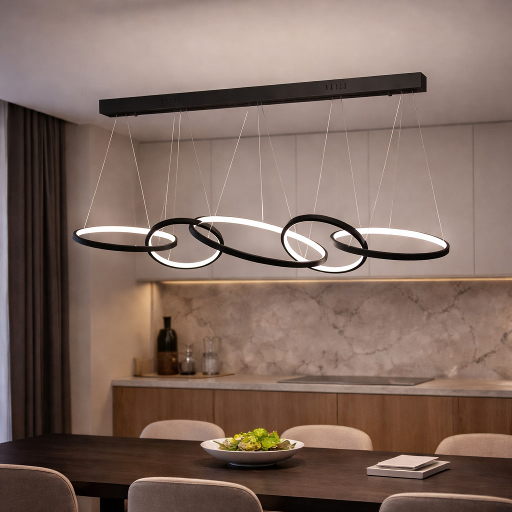 Люстра Flow Motion LED нейтральный свет 105W (20340/5BK)