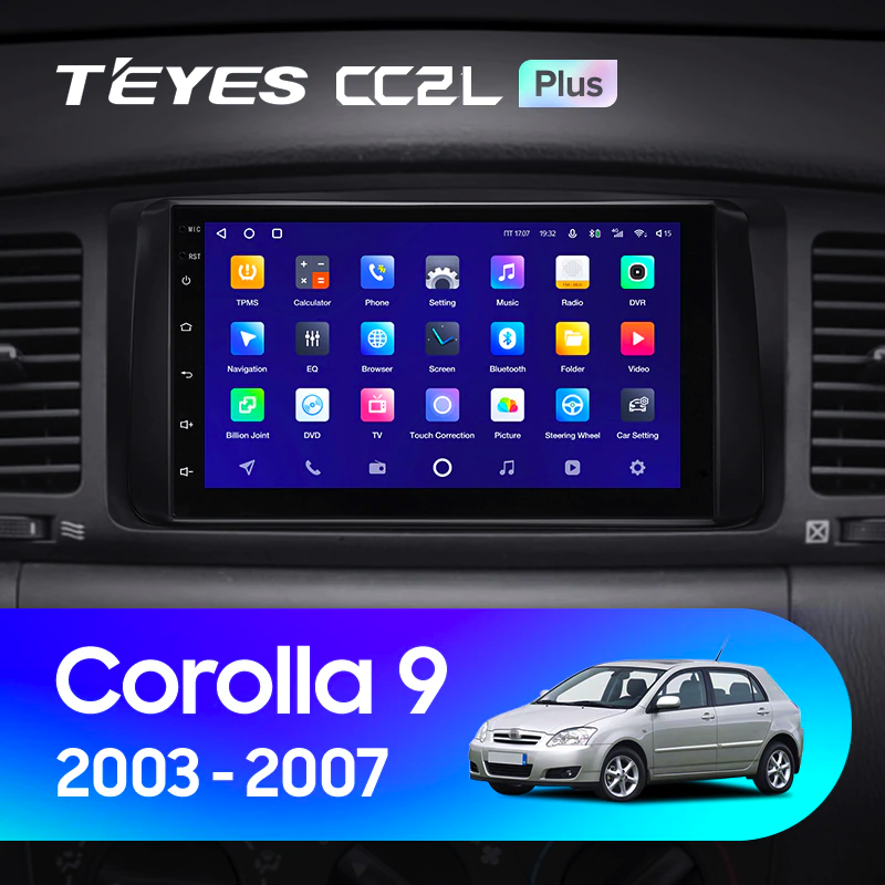 Автомагнітола штатна Teyes CC2L Plus 2/32 для Toyota Corolla 9 E120 E130 2003-2007 Android (1796857712) - фото 3