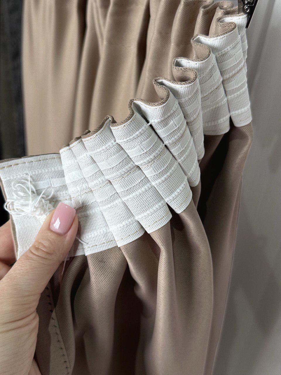 Комплект штор Aldo блэкаут 200х275 №7 2 шт. Бежевый - фото 2 Комплект штор Aldo блэкаут 200х275 №7 2 шт. Бежевый - фото 2