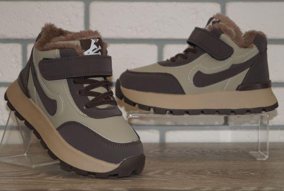 Черевики зимові дитячі Bessky р. 30 19 см Хакі/Коричневий (31564-30) - фото 3 Черевики зимові дитячі Bessky р. 30 19 см Хакі/Коричневий (31564-30) - фото 3