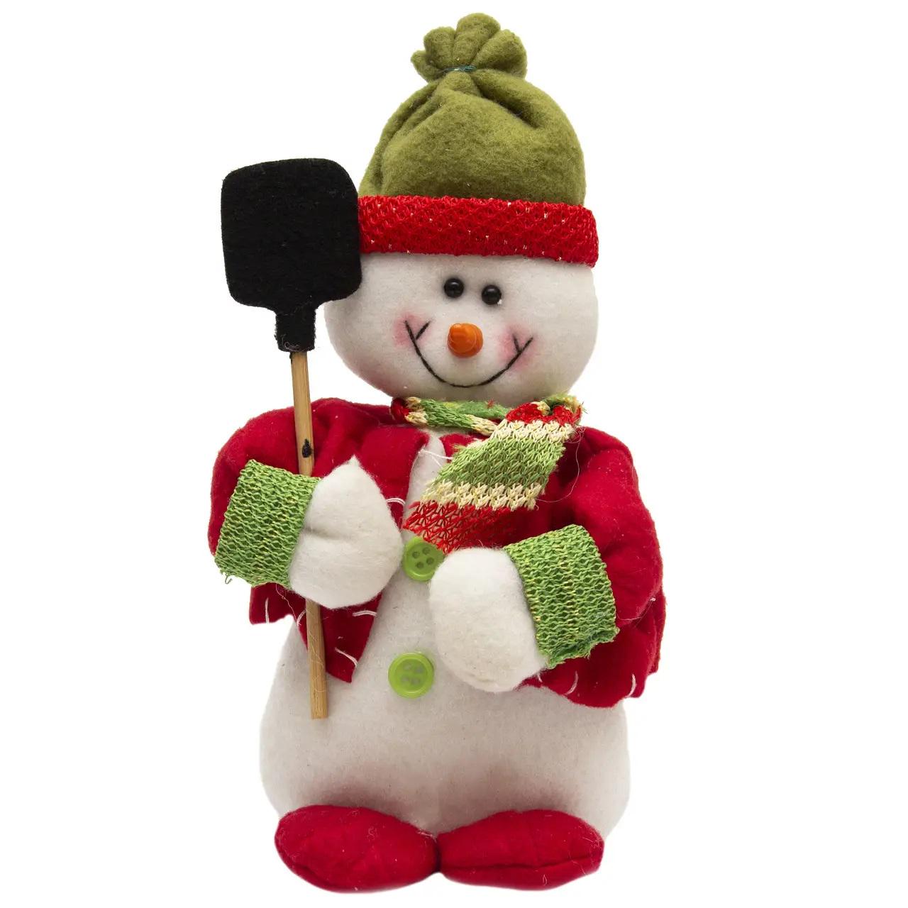 Новогодняя фигурка Stenson M48036 Santa Snowman 30 см (17770521) - фото 1