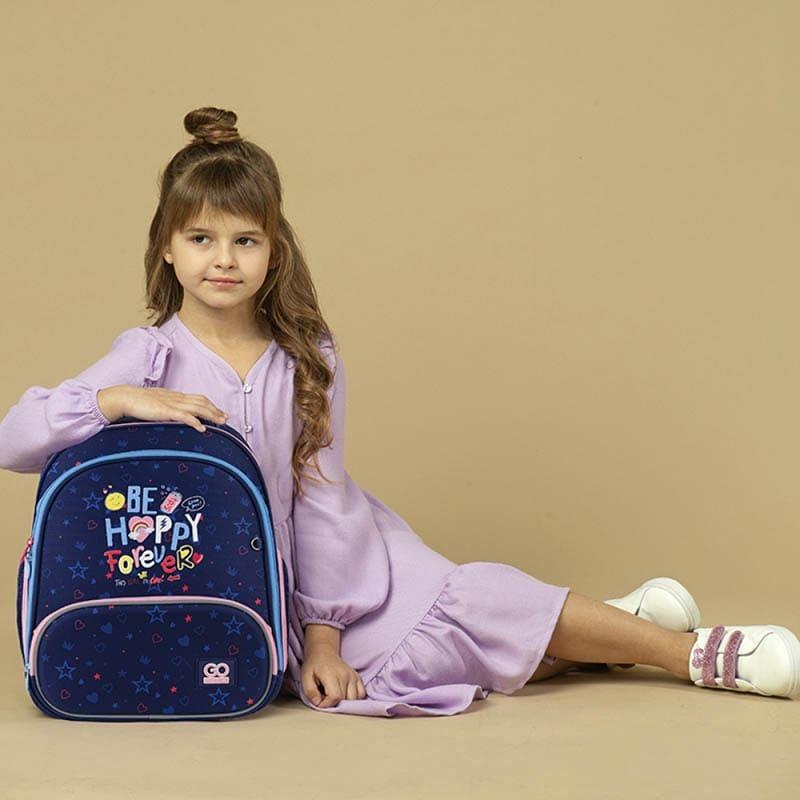 Школьный рюкзак каркасный GoPack Education Be Happy 12,5 л Синий (GO24-597M-3) - фото 14