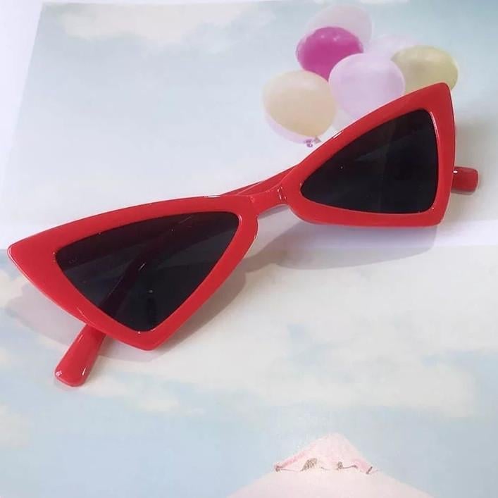 Окуляри дитячі трикутні стильні сонцезахисні Червоний