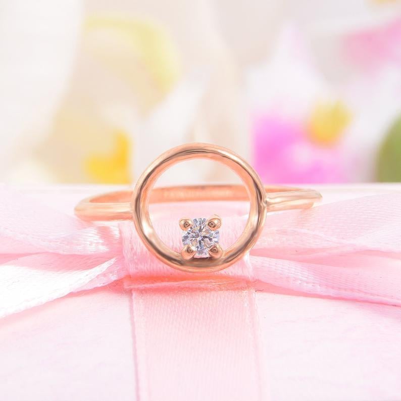 Каблучка золота з фіанітом (2246302286)