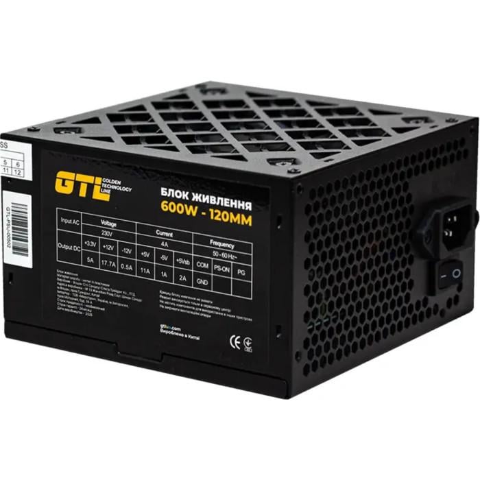 Блок питания GTL GTL-600-120 600W ATX с вентилятором 120 мм Black (36943774) Блок питания GTL GTL-600-120 600W ATX с вентилятором 120 мм Black (36943774)