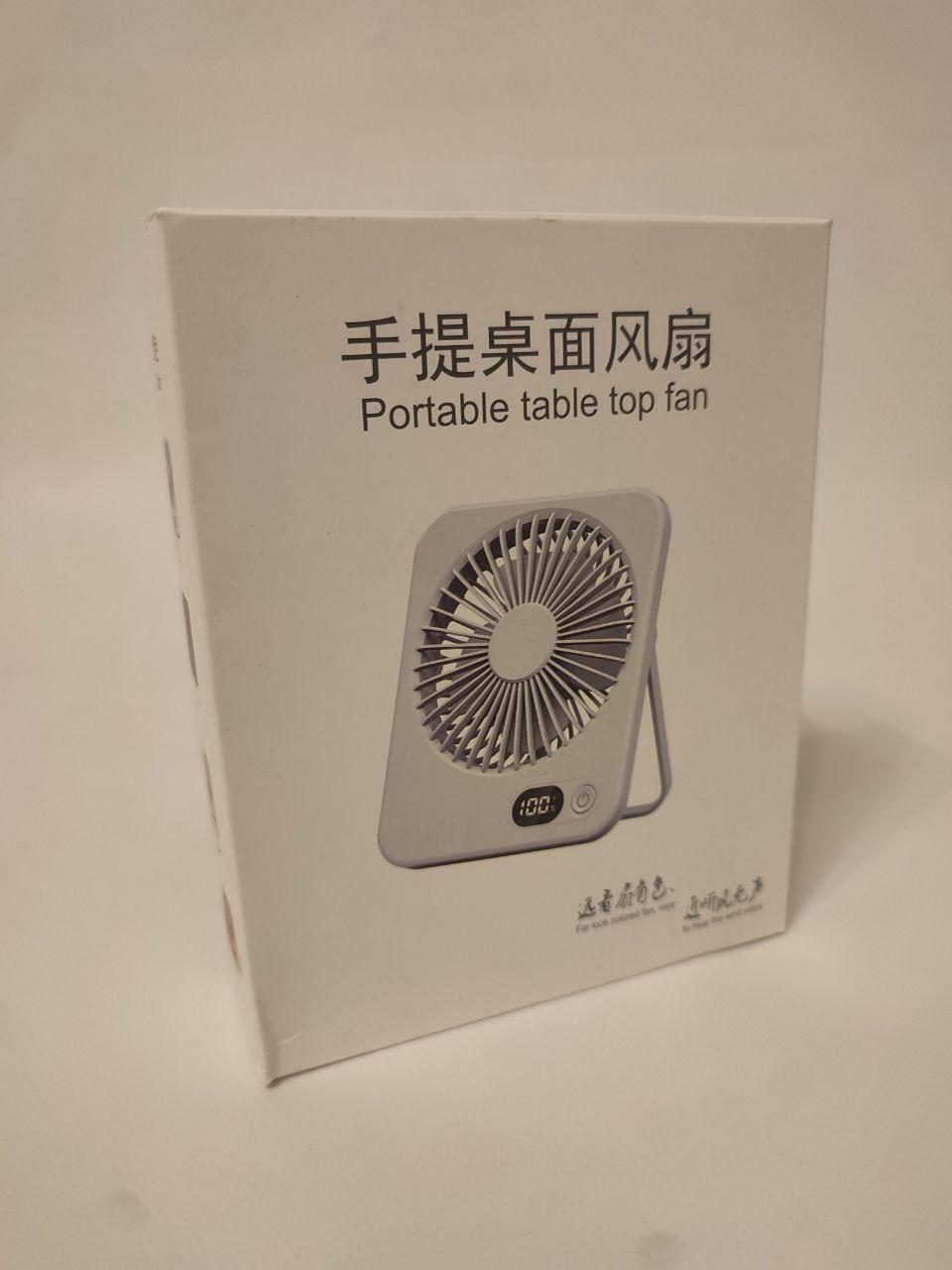 Вентилятор настольный F10 с аккумулятором и индикатором (2708658900) - фото 2 Вентилятор настольный F10 с аккумулятором и индикатором (2708658900) - фото 2