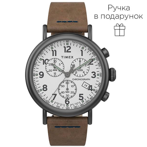 Наручний годинник чоловічий Timex Standard Chrono кварцевий Black (Tx2t69000) Наручний годинник чоловічий Timex Standard Chrono кварцевий Black (Tx2t69000)