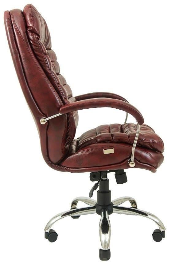 Кресло офисное компьютерное Valencia Мадрас Firenze Хром М2 AnyFix Коричневый - фото 3