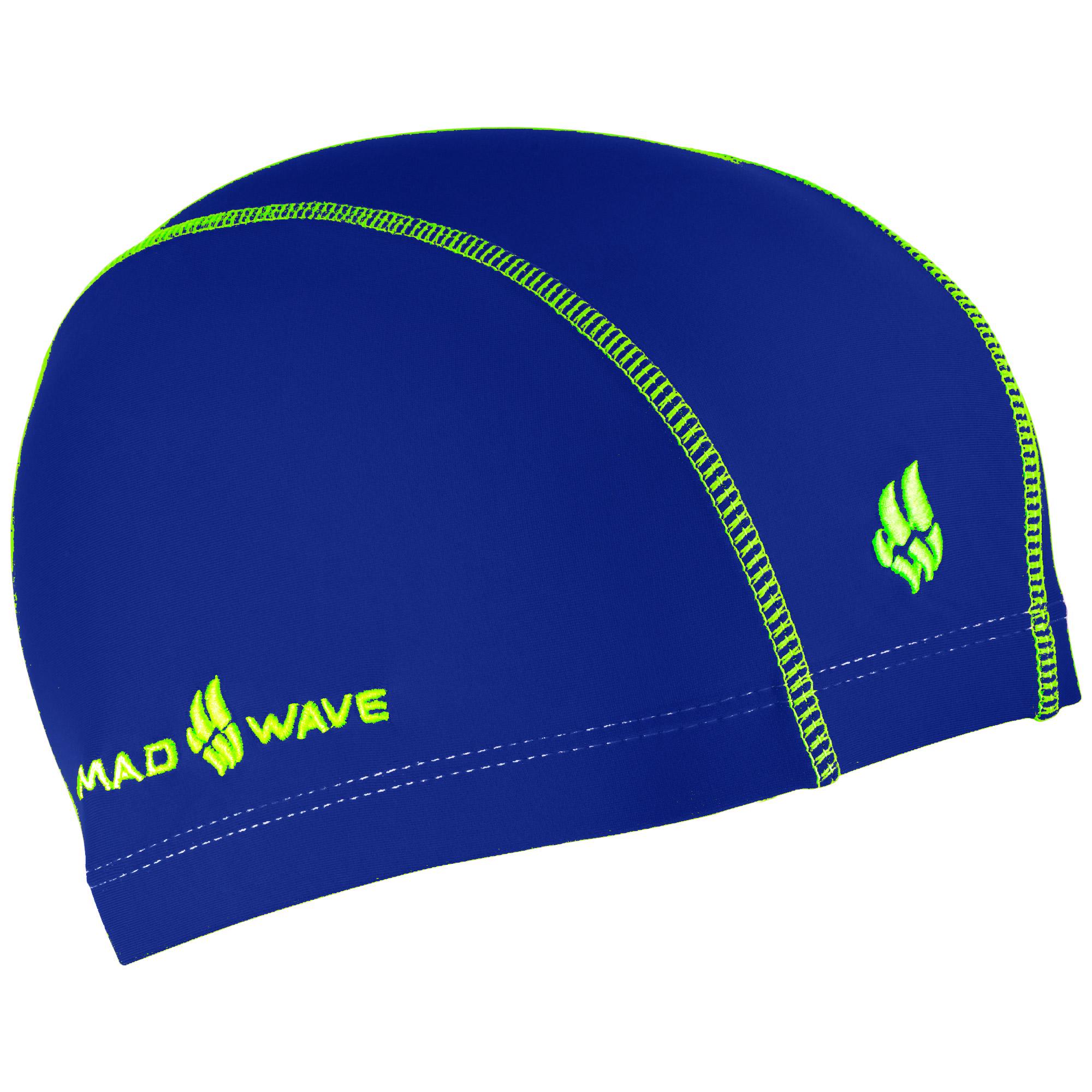 Шапочка для плавания Mad Wave Textile cap ERGOFIT M052701 текстильная Синий (AM0009417) - фото 1