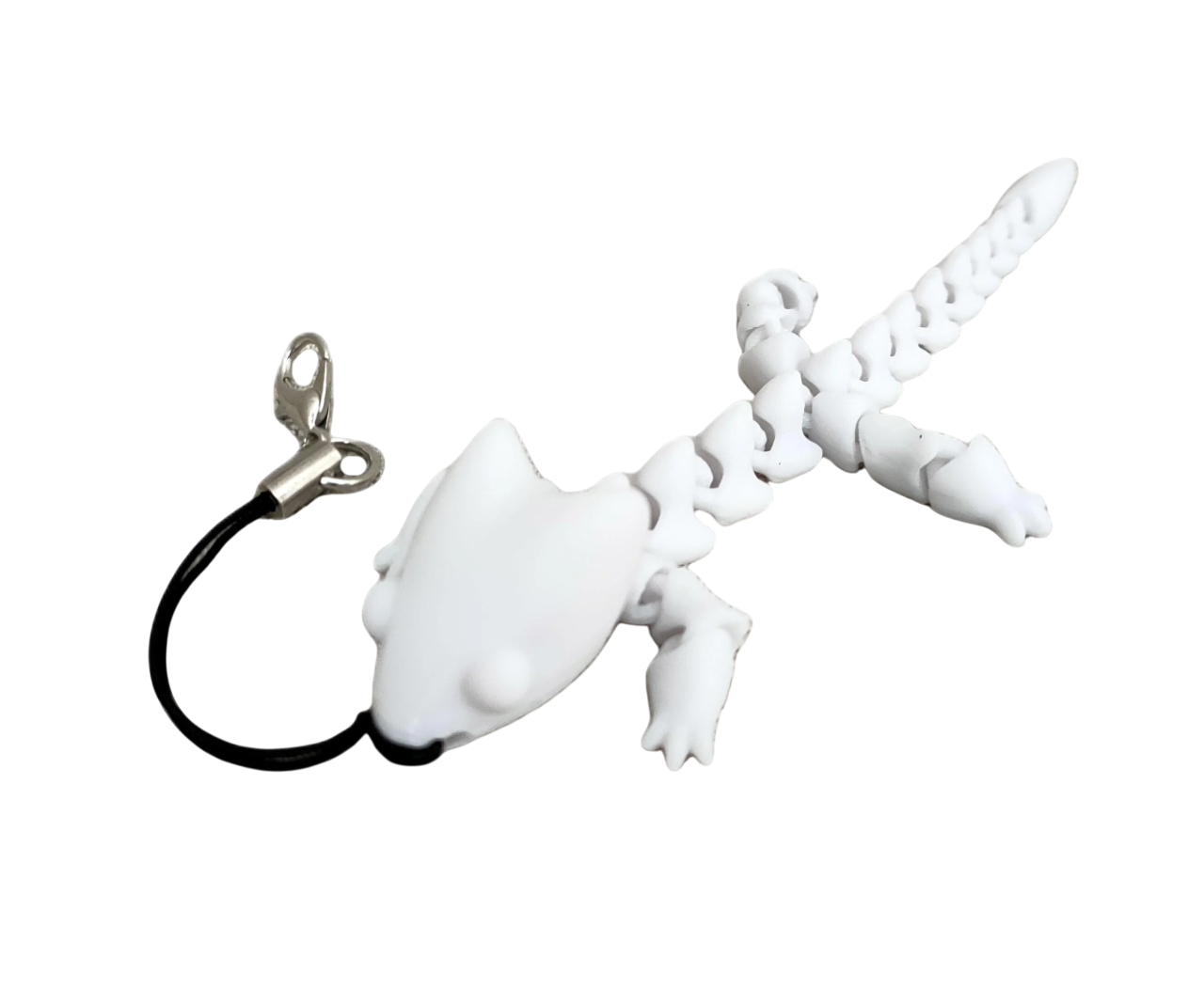 Брелок подвижный Ящур 50х100х15 мм Белый (YSH-04G-BI)