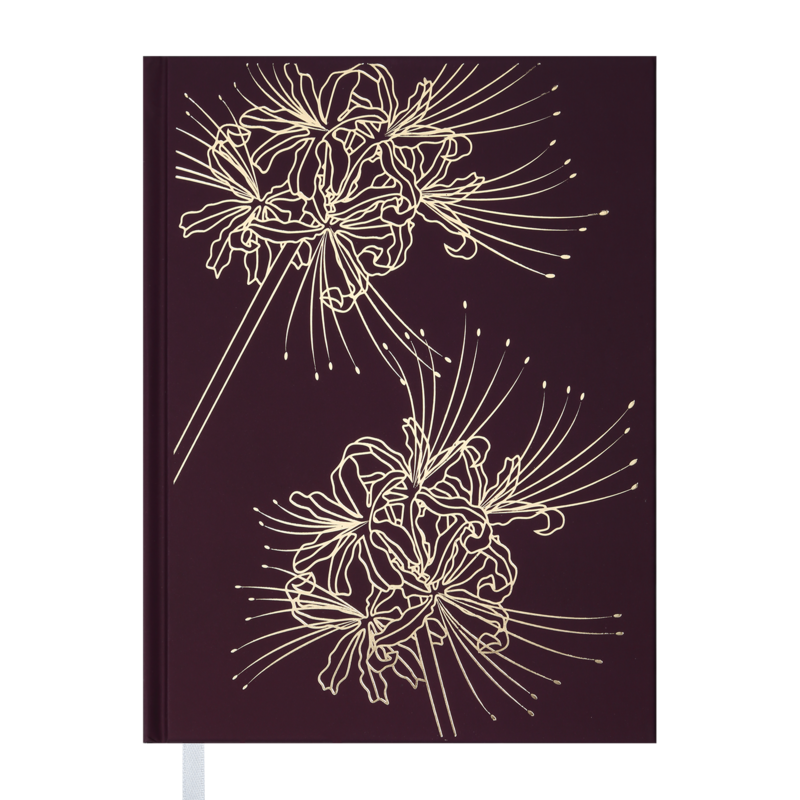 Дневник Buromax Leaf A5 288 листов Бордовый (BM.2036-13)