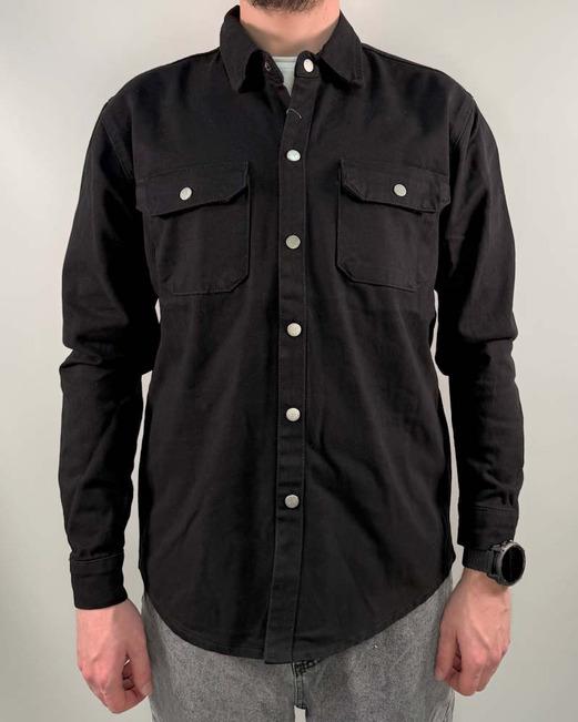 Рубашка джинсовая Mersey Club MH1035 M Черный (41035) Рубашка джинсовая Mersey Club MH1035 M Черный (41035)