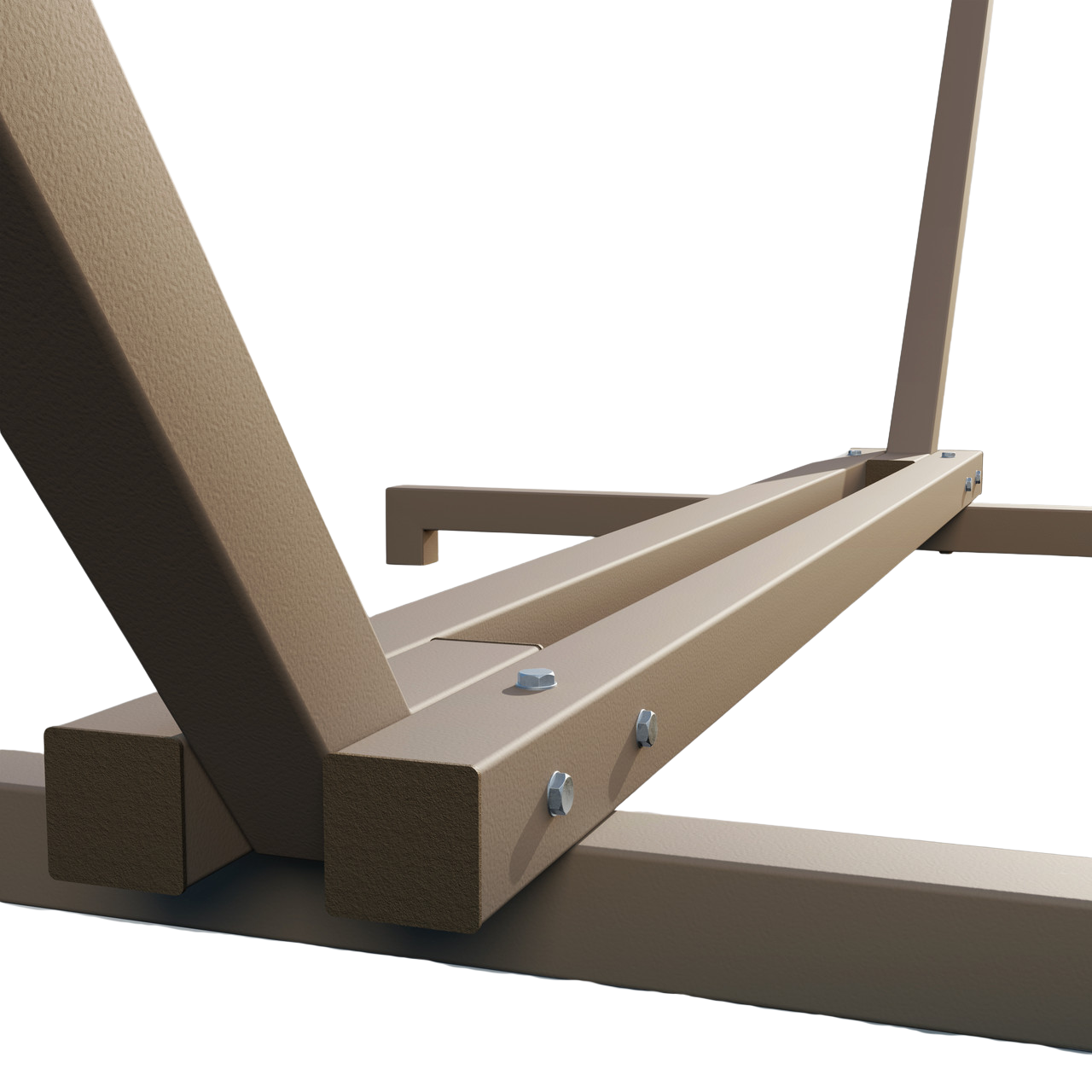 Стійка для двомісного гамака WCG металевий каркас квадратний профіль 50х50 мм Тауп (W-5050-T1) - фото 6