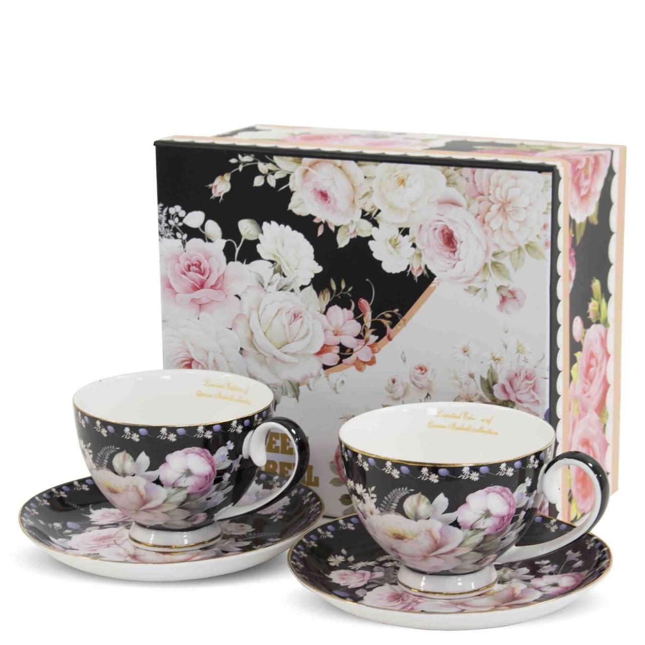 Чашки с блюдцем 180 мл 9,5x7,5 см 2 шт. (126878)