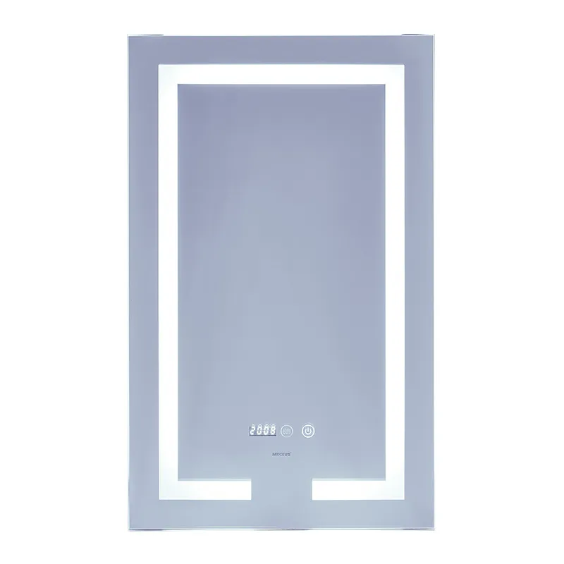 Дзеркало MIXXUS Hard MR06-50x80 годинник/LED-підсвітка/антизапотівання (MI6011)