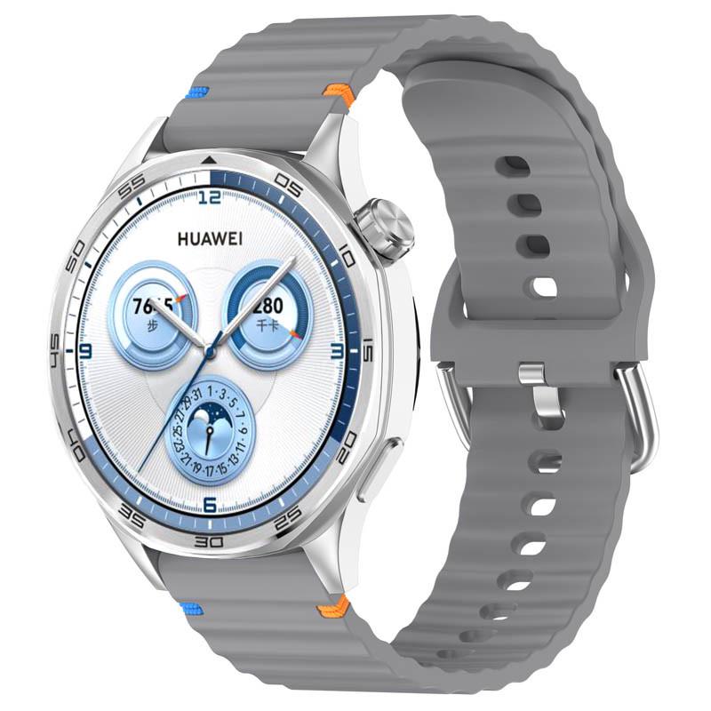 Ремешок силиконовый Wavy для Smart Watch 20 мм Gray