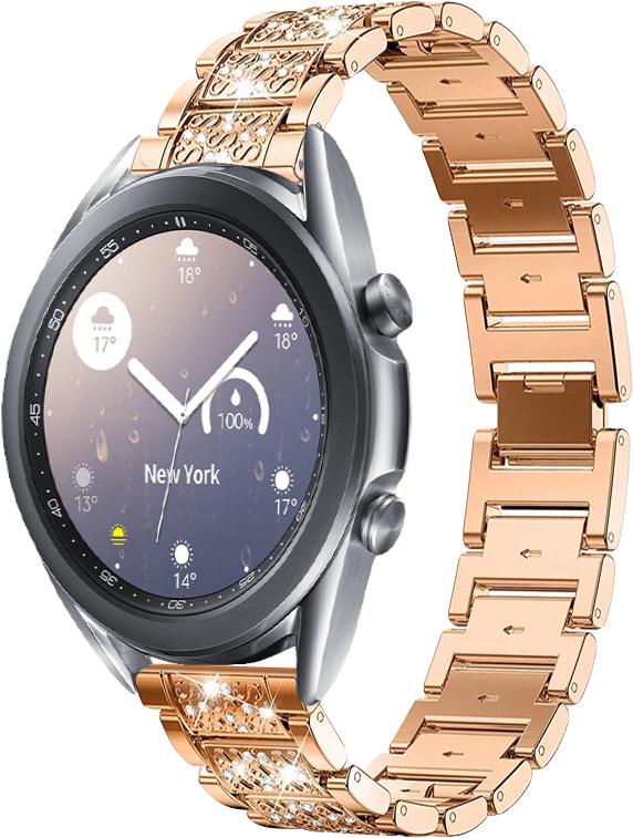 Браслет металлический Glam для Galaxy Watch 3 41 мм Rose Gold (32789-27)