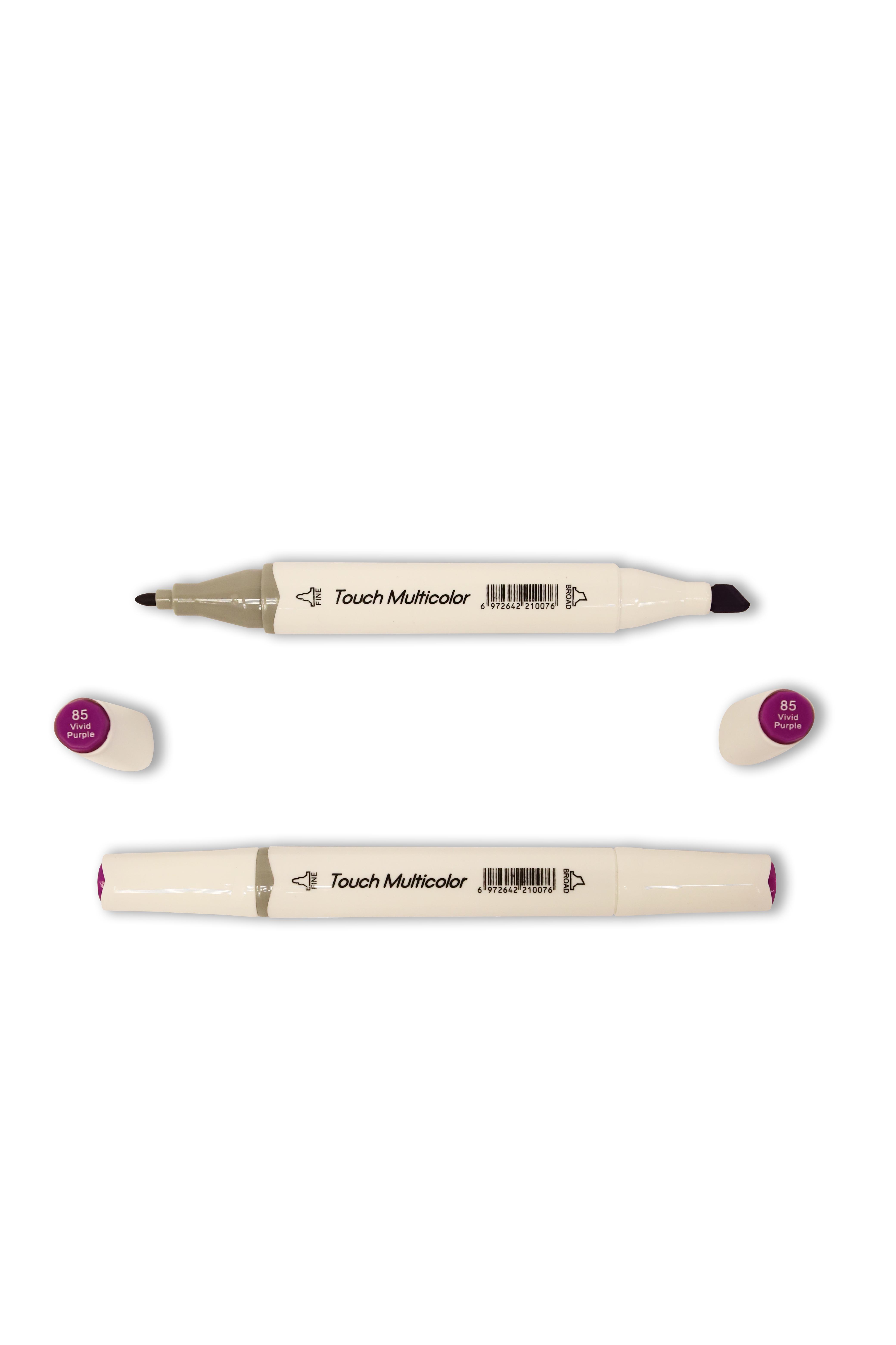 Двосторонній маркер для скетчингу Touch Multicolor M85 Vivid Purple - фото 2 Двосторонній маркер для скетчингу Touch Multicolor M85 Vivid Purple - фото 2
