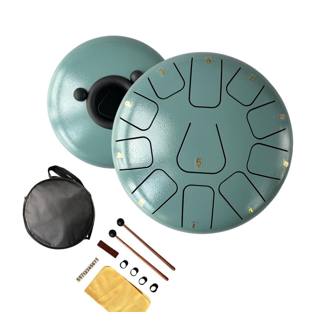 Глюкофон 11 нот tongue drum 21 см Бірюзовий (2473356766) Глюкофон 11 нот tongue drum 21 см Бірюзовий (2473356766)