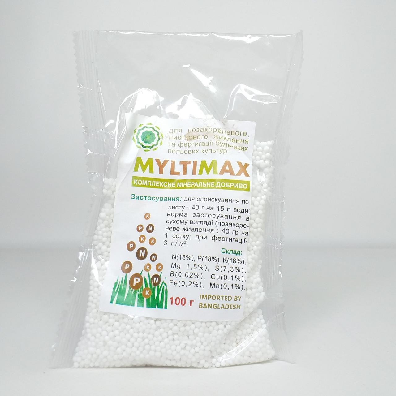 Комплексне мінеральне добриво для польових культур MYLTIMAX 100 г (X-2031) - фото 2