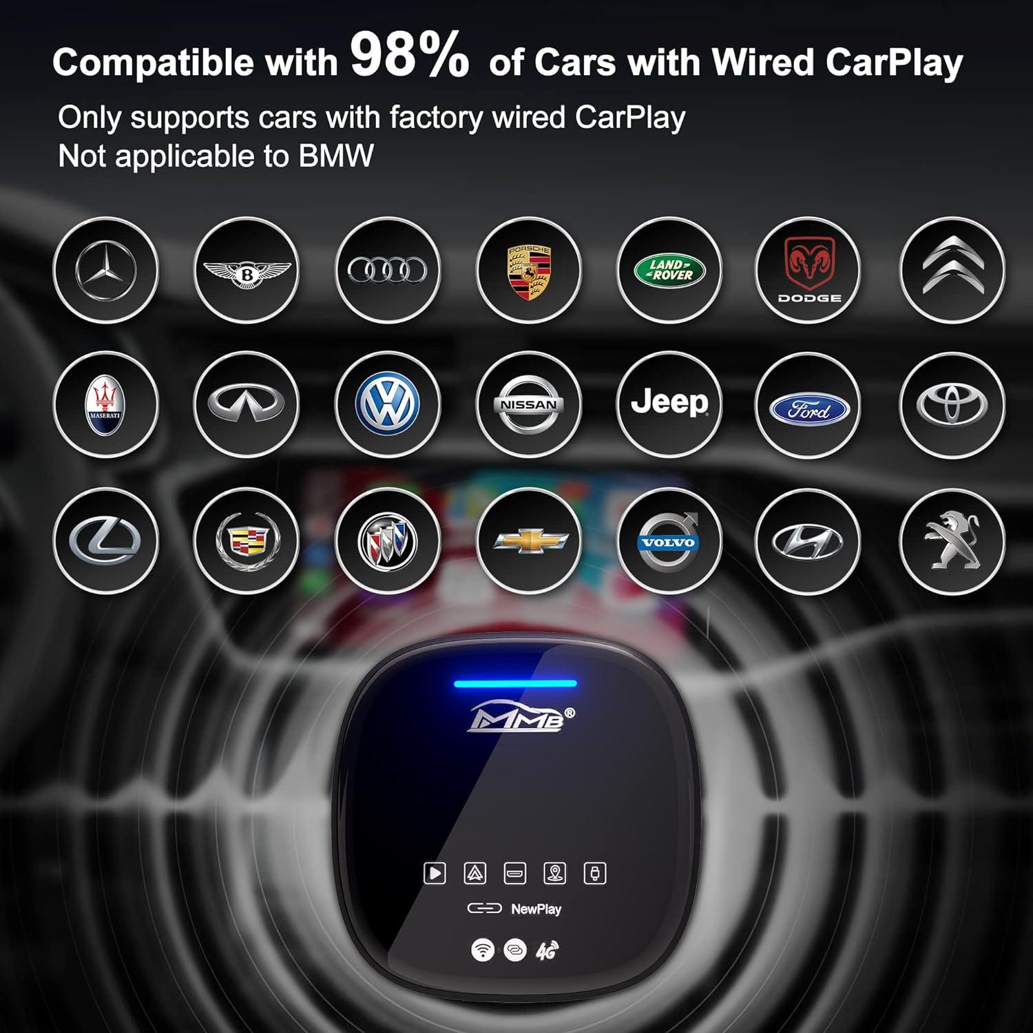 Видеобокс мультимедийный MMB MAX 2.0 с беспроводным адаптером CarPlay выход HDMI - фото 5