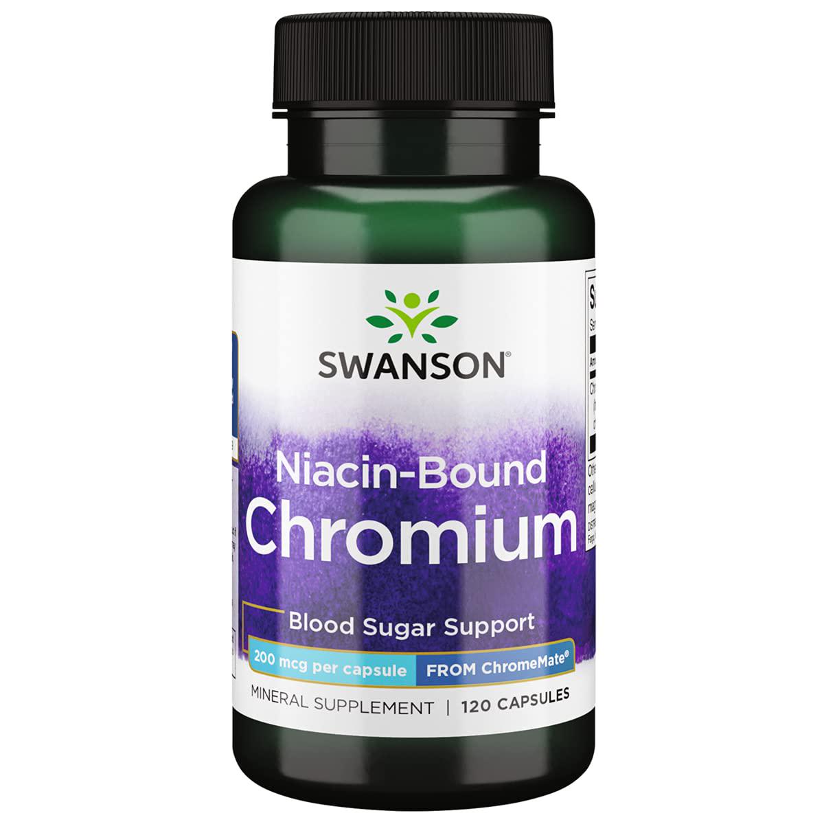 Хром Swanson Niacin-Bound Chromium 200 mcg 120 капс.