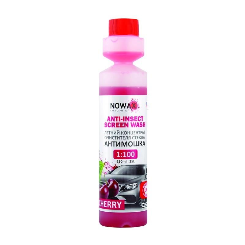 Омивач скла NOWAX Anti-Insect Screen Wash Cherry Літній концентрат 250 мл (NX25225)