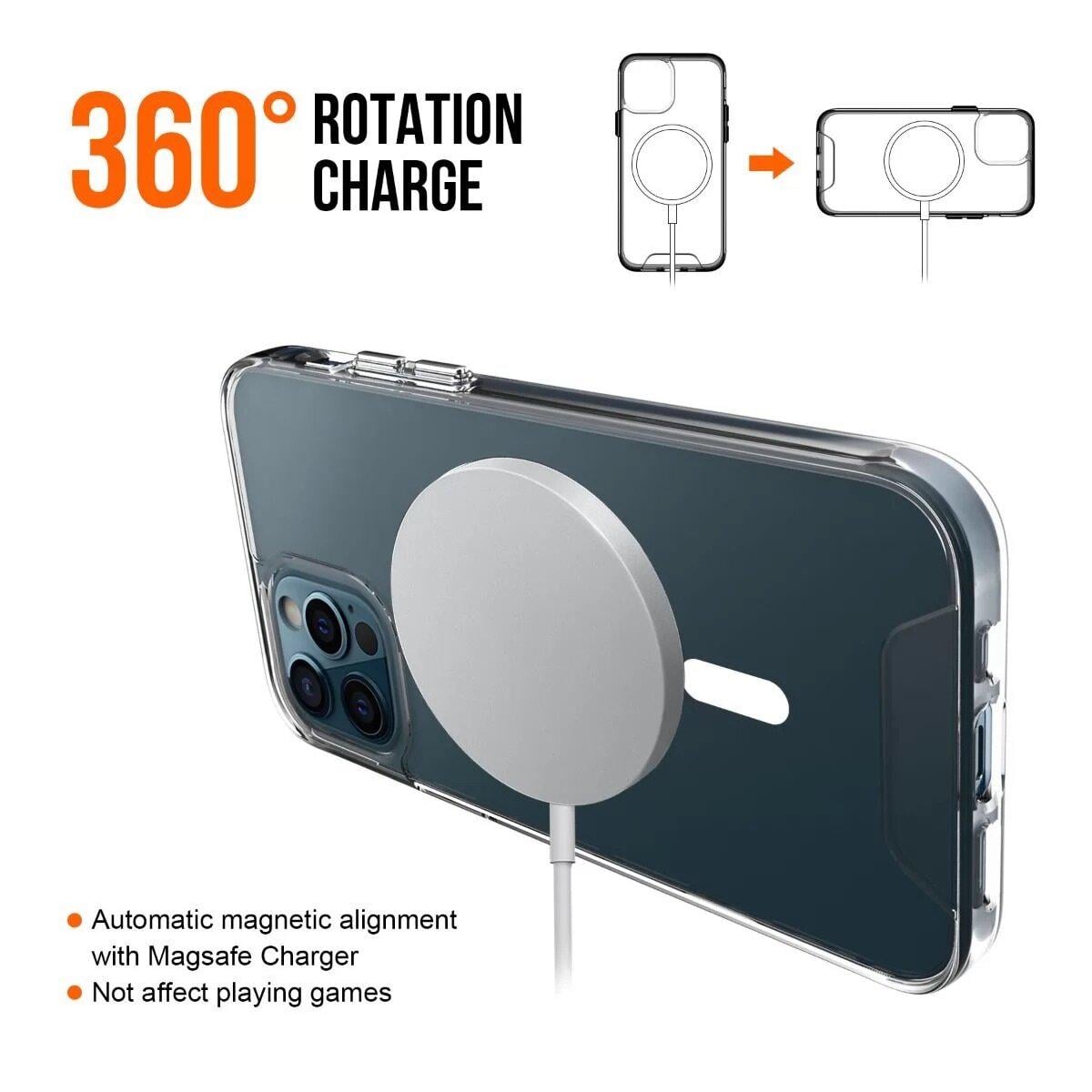 Противоударный Чехол Space Magnetic   для смартфона  Apple iPhone 14 Transparent - фото 4