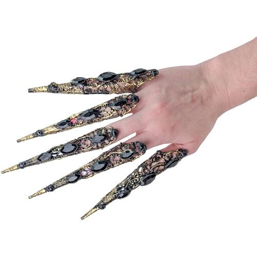 Когти в камнях Seta Decor Cristal 25-530BLK-GL в наборе 5 шт.