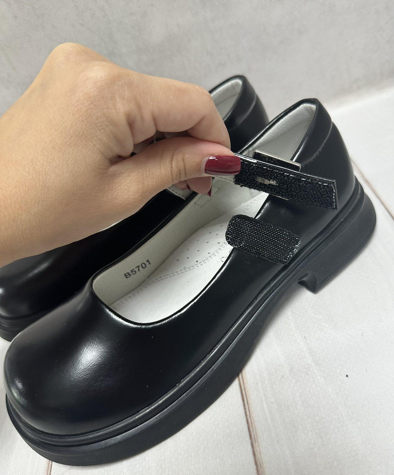 Туфлі шкіряні дитячі Apawwa для дівчинки р. 37 23 см Чорний - фото 9 Туфлі шкіряні дитячі Apawwa для дівчинки р. 37 23 см Чорний - фото 9