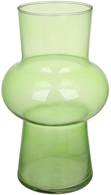 Ваза стеклянная Retro Grace 12х20 см Зеленый