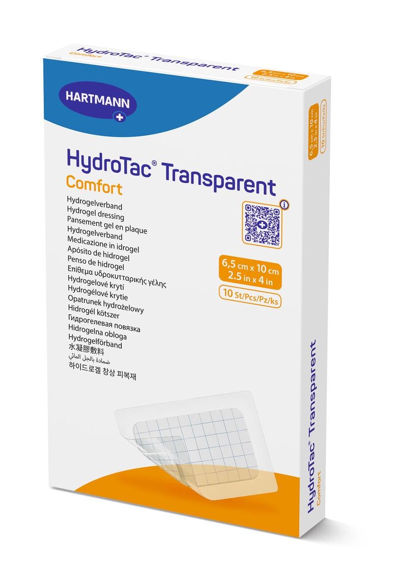 Пов’язка гідрогелева HydroTac transparent Comfort 6,5x10 см 1 шт.