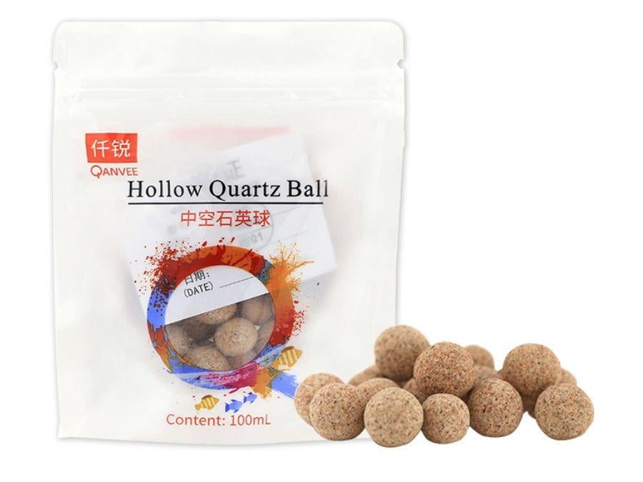 Наполнитель для аквариумных фильтров Qanvee Hollow Quartz Balls полые кварцевые биошары 100 мл (QHQB100)