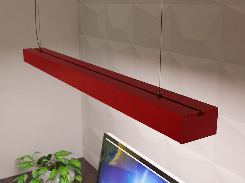 Светильник светодиодный подвесной линейный LEDUA N23-2000 220V 54W 5000 Lm 6000К Красный (25313653) - фото 3 Светильник светодиодный подвесной линейный LEDUA N23-2000 220V 54W 5000 Lm 6000К Красный (25313653) - фото 3