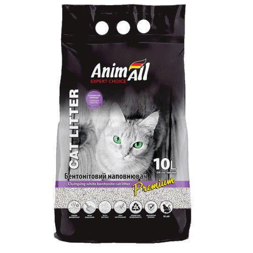 Наповнювач бентонітовий AnimAll Premium Lavender з з ароматомом лаванди 10 л