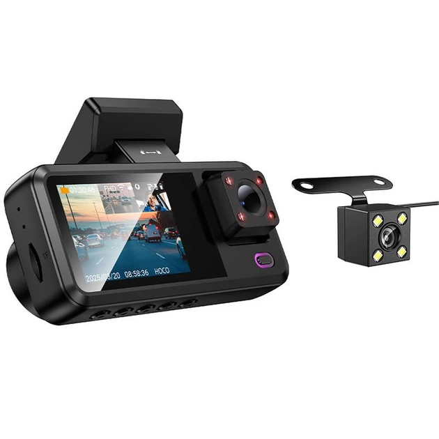 Видеорегистратор автомобильный Hoco DV15 2-Inch Display Driving Recorder Black