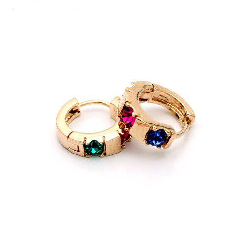 Серьги с кристаллами Сваровски Italina 001021 Разноцветный