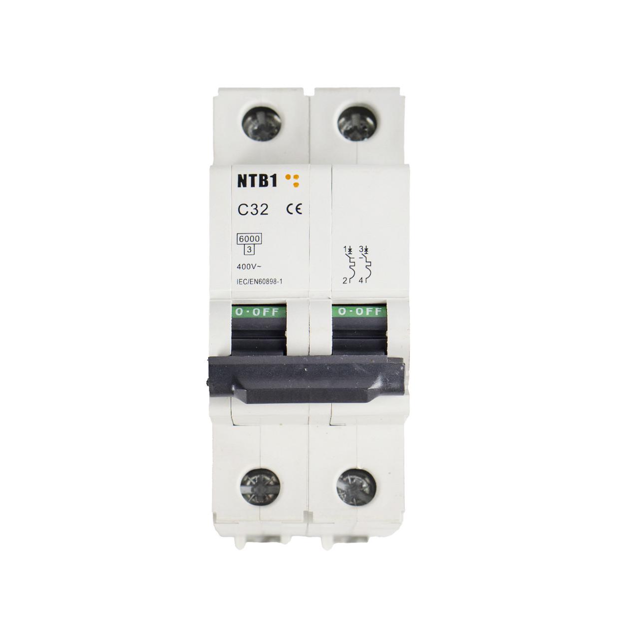 Автоматичний вимикач TESLA NTB1 C32 2P 400V 6000А (87) - фото 3 Автоматичний вимикач TESLA NTB1 C32 2P 400V 6000А (87) - фото 3