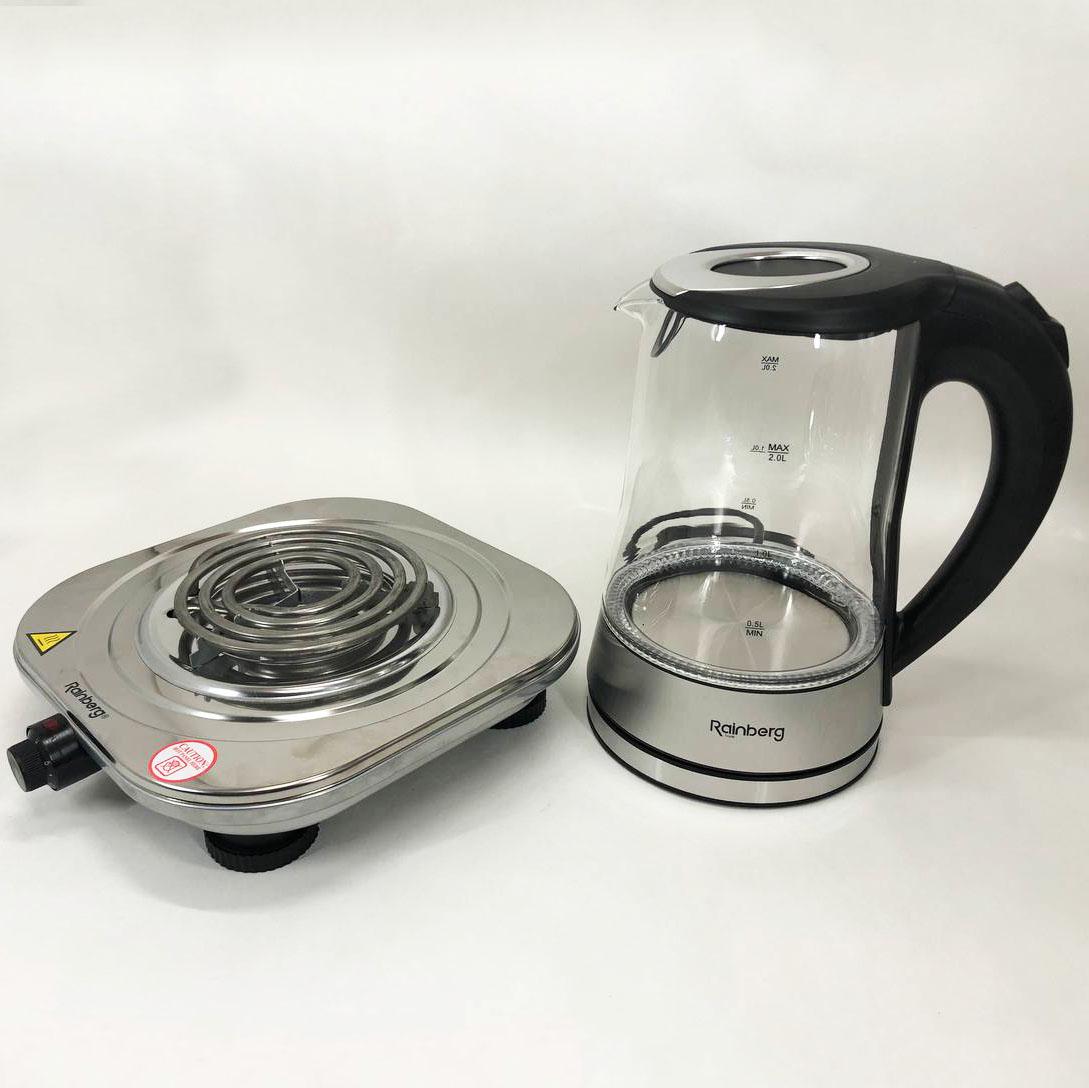 Електроплита Rainberg RB-010 чайник електричний Rainberg RB-704 (281339) Електроплита Rainberg RB-010 чайник електричний Rainberg RB-704 (281339)