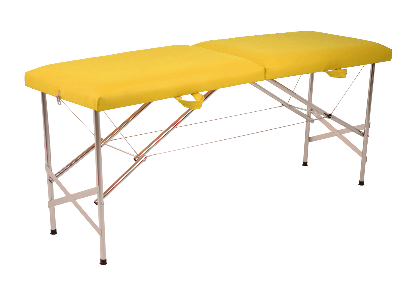 Стол массажный Kushetka Люкс складной 185х60 см Желтый - фото 1 Стол массажный Kushetka Люкс складной 185х60 см Желтый - фото 1