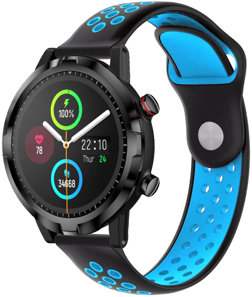Ремешок Sport для Haylou Smart Watch RT LS05S 22 мм Black Sky Blue (23207-6A)