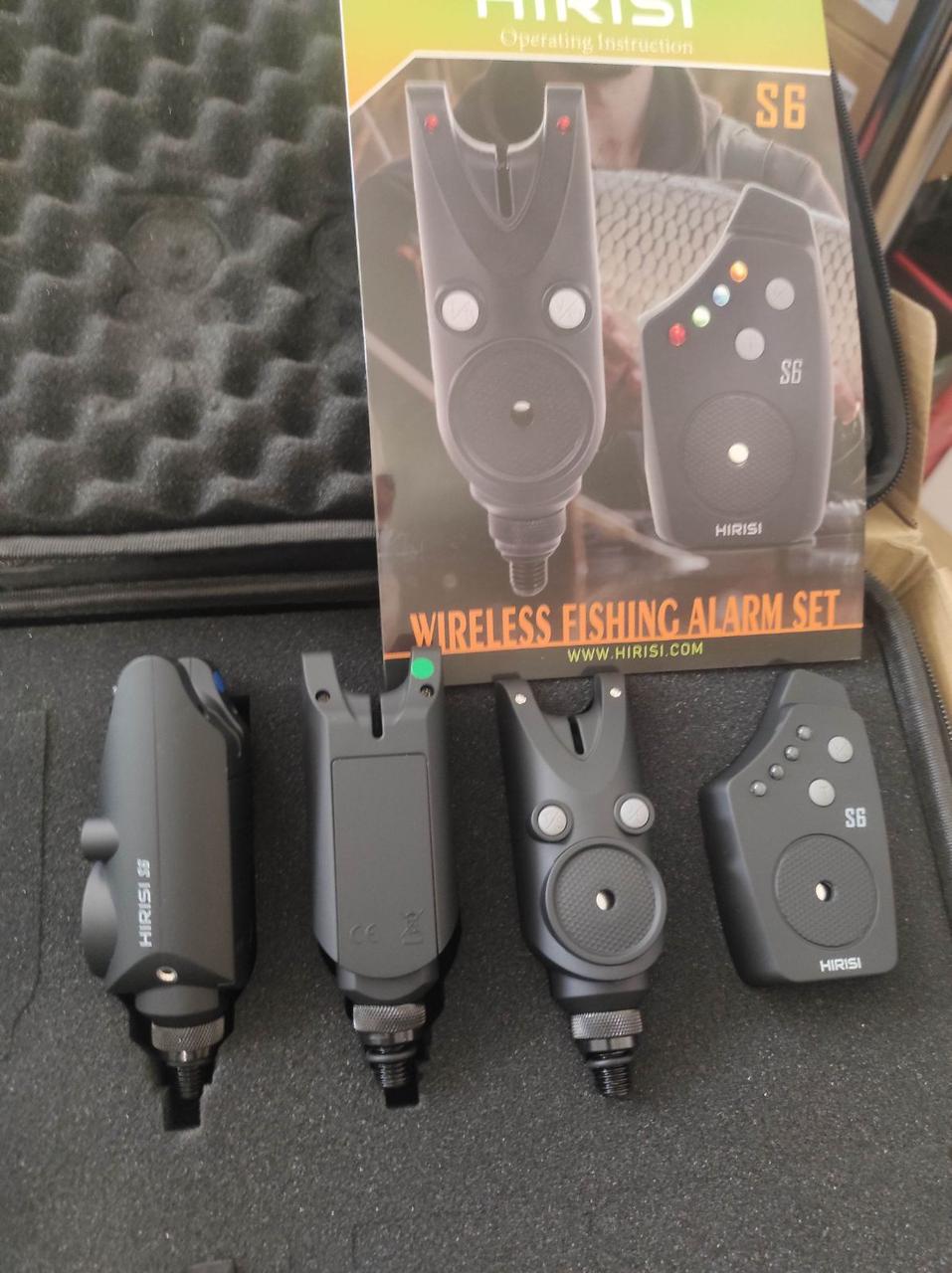 Набор электронных сигнализаторов поклевки Hirisi S6 3+1 с пейджером (2598291994) - фото 2 Набор электронных сигнализаторов поклевки Hirisi S6 3+1 с пейджером (2598291994) - фото 2